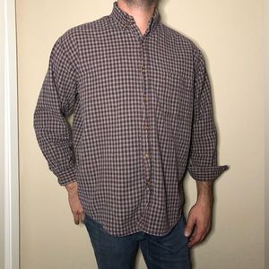 Plaid Long Sleeve Flannel Style Men’s Shirt